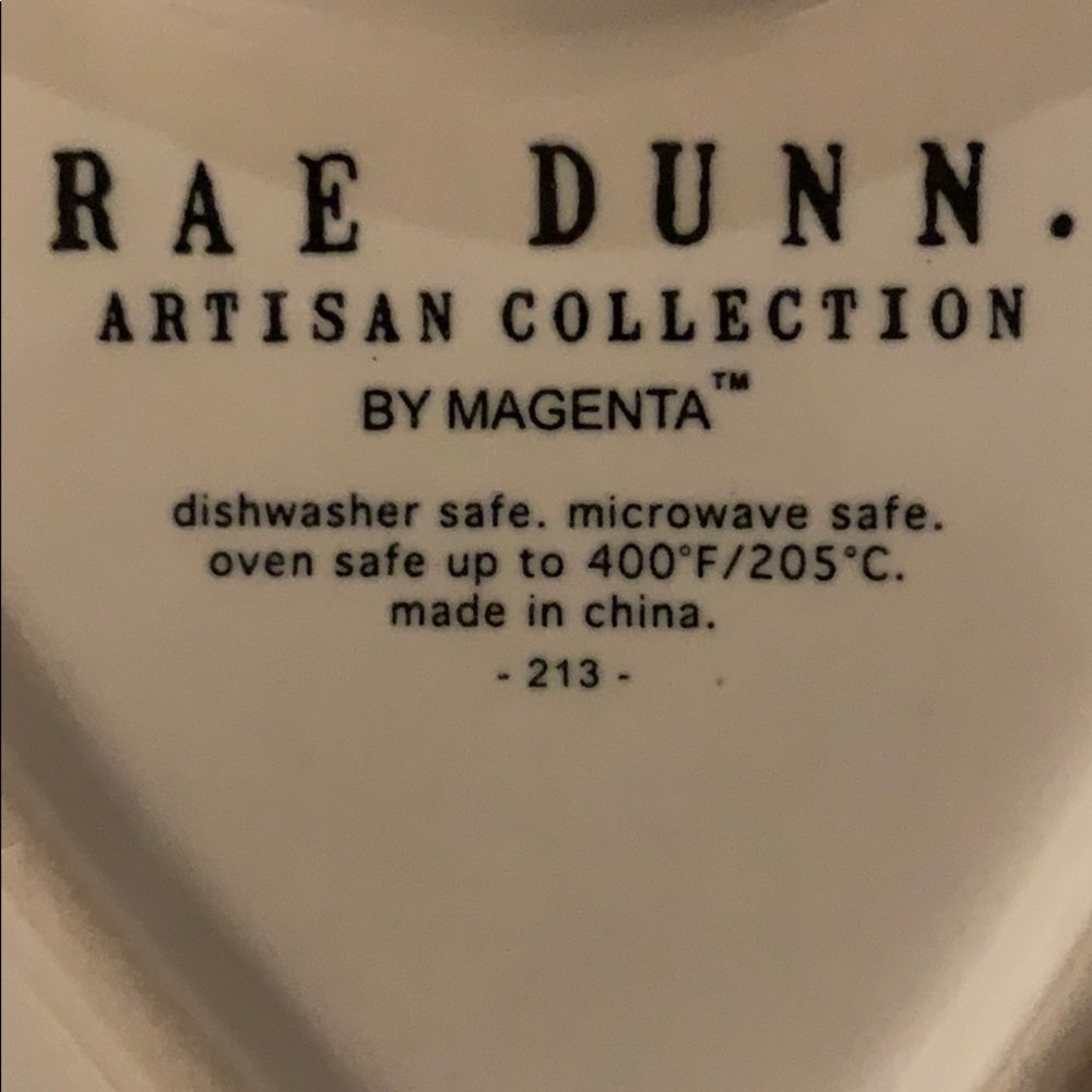 Rae Dunn Heart Shaped “HOW SWEET” Pie Bakeware - Picture 2 of 2